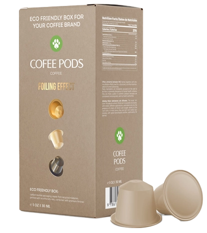 Custom Coffee Pod Boxes Wholesale Prices Free Design Assistance